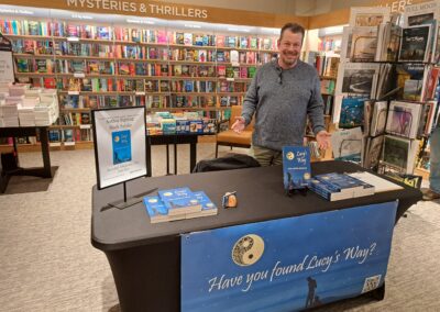 Mark geared up for his second signing at Barnes and Noble Noblesville. He did his first ever book signing at this store on July 5, 2025 and was pleased to come back on December 13, 2025.