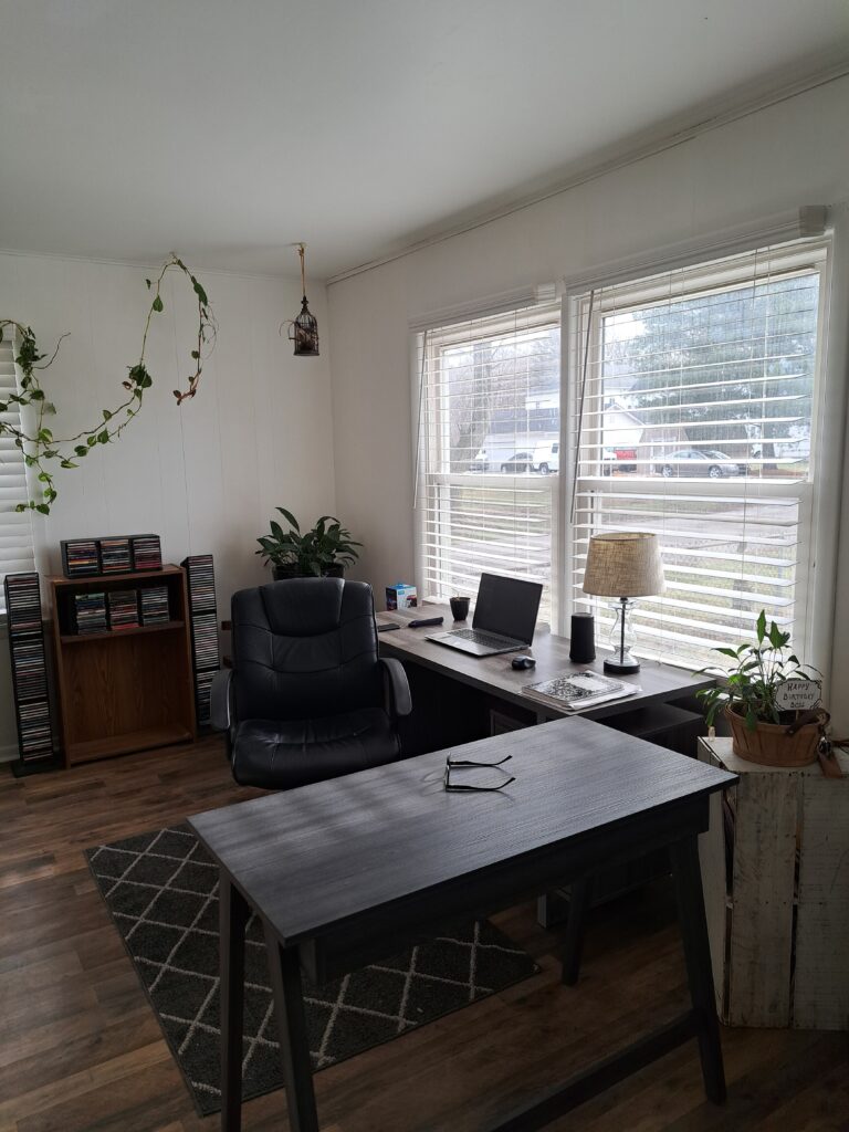 Getting ready to break in the new office with an emotional blog.