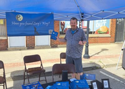 Mark at the Main Street Huntington First Friday event on April 17, 2026.