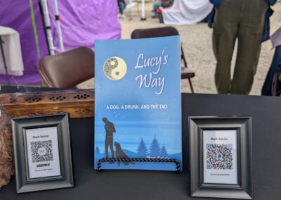 Mark signed and sold copies of Lucy's Way at Mama Pearson's Spring Market on May 16, 2026.