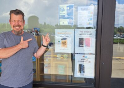 Mark made his 3rd trip to the Barnes and Noble Noblesville store for an author signing on July 25, 2026.