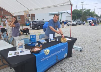 Yes, Mark is even willing to lure in new readers with treats for their doggies.