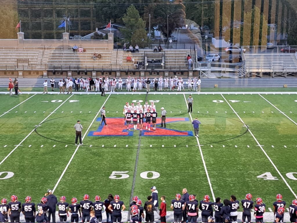 The view from Kokomo's press box at Walter Cross Field. One of the best press boxes in the state, one of the best stat crews in the state, and some of my best memories over the years.