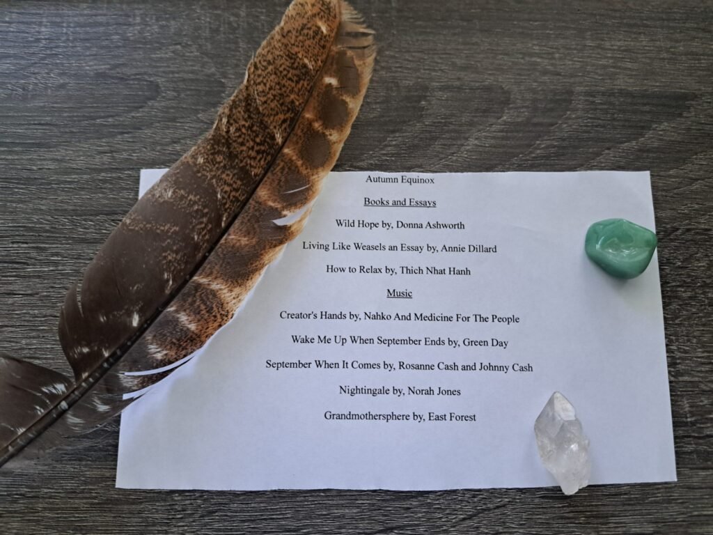 Some readings and songs to check out for some September mindfulness.