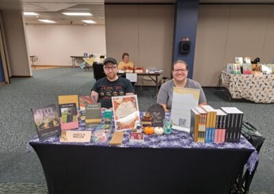 Jessica Miller was one of the 25 authors along with Mark at the Marion Public Library author fair on October 24, 2026. Check out her selection of books, including Unbreakable Belle, at Amazon and on Facebook.