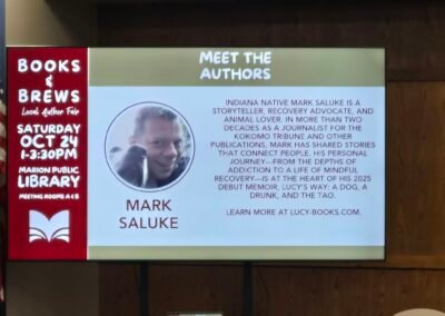 Mark visited his hometown's local author fair for the second straight year on October 24, 2026.